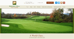 Desktop Screenshot of harvesthillgolf.com
