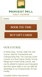 Mobile Screenshot of harvesthillgolf.com