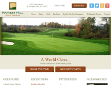 Tablet Screenshot of harvesthillgolf.com